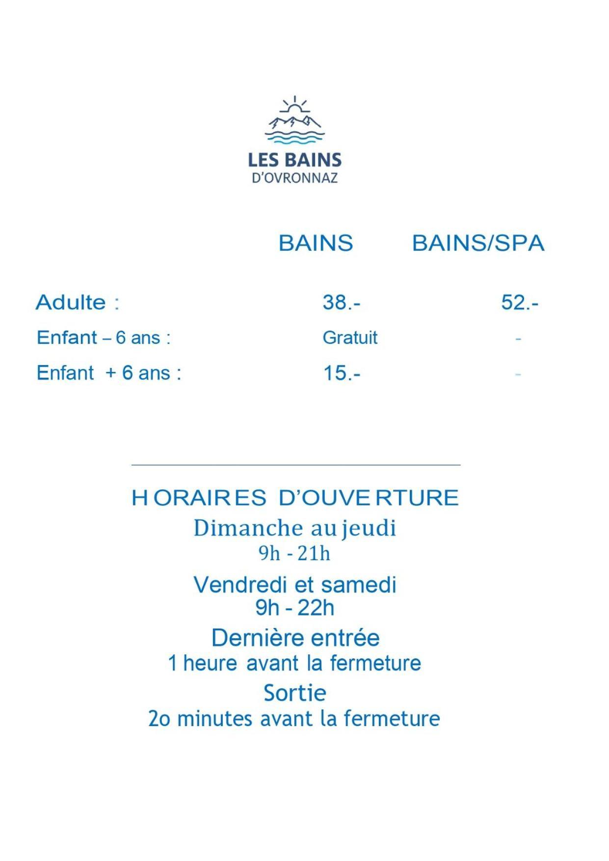 Hotel Les Bains D'Ovronnaz Dış mekan fotoğraf